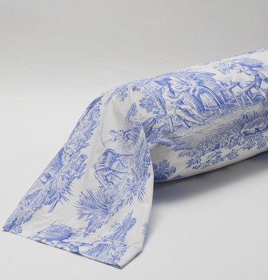 Taie de traversin percale Pastorale Aude de Balmy