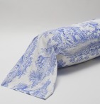 Taie de traversin percale Pastorale Aude de Balmy - Blancollection