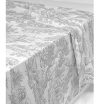 Drap percale Pastorale argent La maison de Balmy - Blancollection