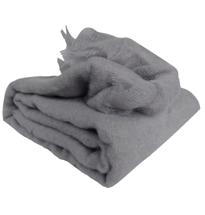 Couverture Mohair 320g/m² gris Couverture Mohair 320g/m² gris