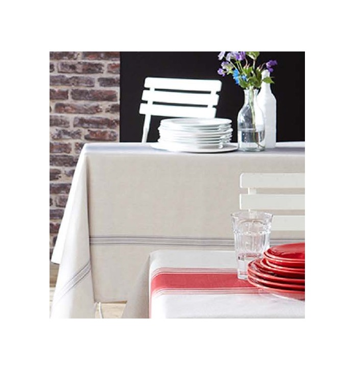 Nappe polyester Bistrot gris