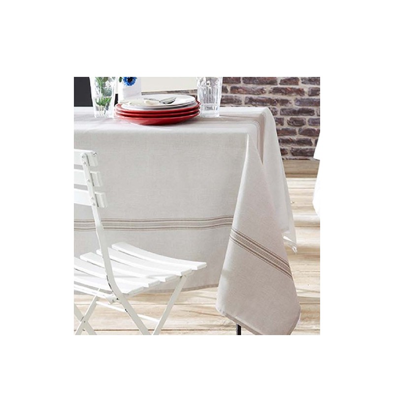 Nappe polyester Bistrot taupe