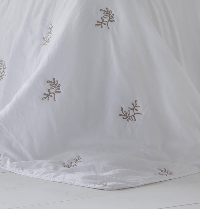 Couvre-lit matelassé Amalia blanc Antilo - Blancollection