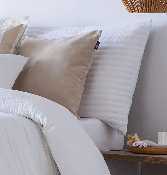 Couvre-lit matelassé Linette blanc Antilo - Blancollection