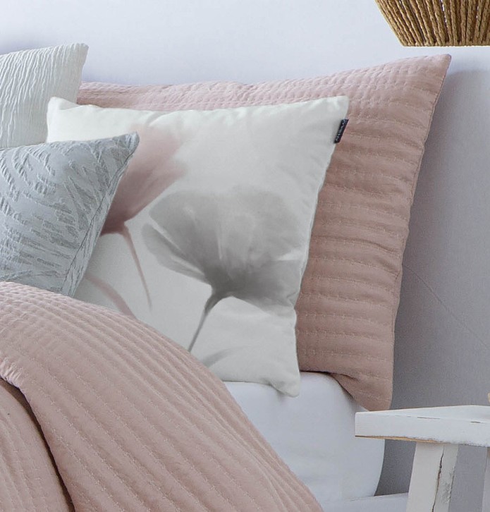 Couvre-lit matelassé Linette rose Antilo - Blancollection