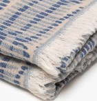 Lot de 2 Foutas Santorin topaze Vent du Sud - Blancollection