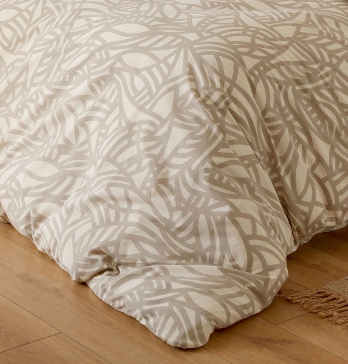 Housse de couette Séréna chanvre Tradilinge - Blancollection