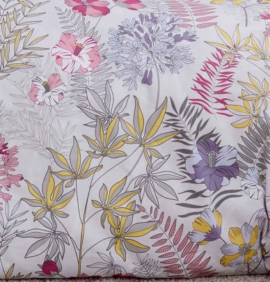 Housse de couette satin Anaïs perle Tradilinge