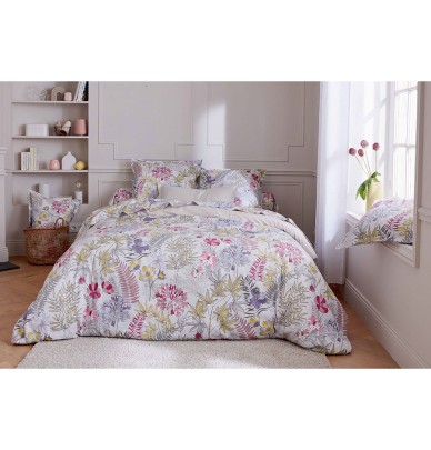 Parure de lit satin Anaïs perle Tradilinge