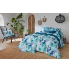 Drap percale Moorea cobalt Tradilinge - Blancollection