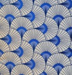 Rideau jacquard Cluby indigo Qabane - Blancollection
