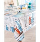 Nappe toile cirée Cordage Calitex - Blancollection