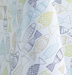 Nappe toile cirée Pop Fish Calitex - Blancollection