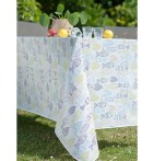 Nappe toile cirée Pop Fish Calitex - Blancollection