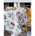 Nappe toile cirée Country Side Calitex - Blancollection