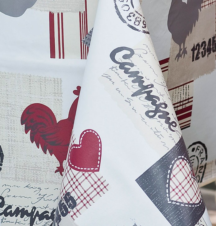 Nappe toile cirée Country Side Calitex - Blancollection