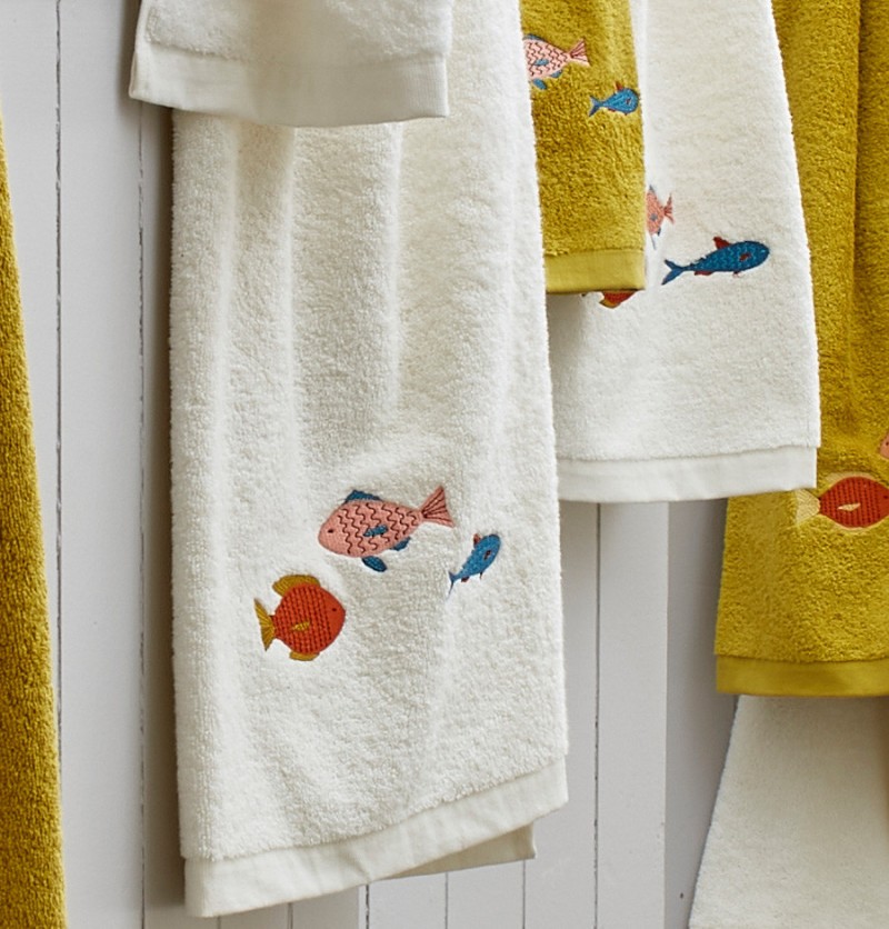Lot de 2 serviettes de toilette 550g/m² le grand bain - sylvie thiriez