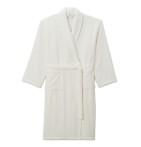 Peignoir brodé Trésor nacré Sylvie Thiriez - Blancollection