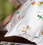 Parure de lit enfant coton lavé Récréation Sylvie Thiriez - Blancollection