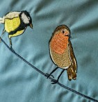 Taie d'oreiller percale Sur un fil Sylvie Thiriez - Blancollection