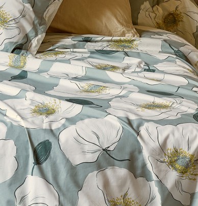 Drap percale Adèle Sylvie Thiriez