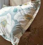 Taie d'oreiller percale Adèle Sylvie Thiriez - Blancollection