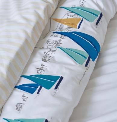 Housse de couette percale Escale Sylvie Thiriez
