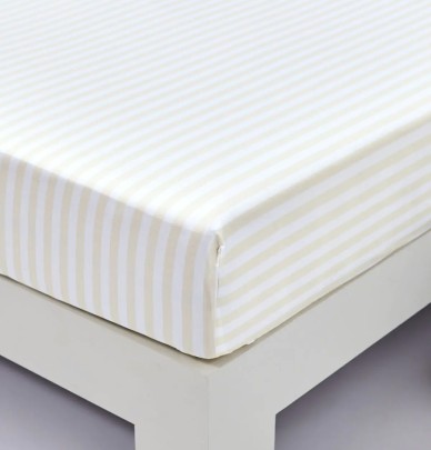 Drap housse percale Escale Sylvie Thiriez