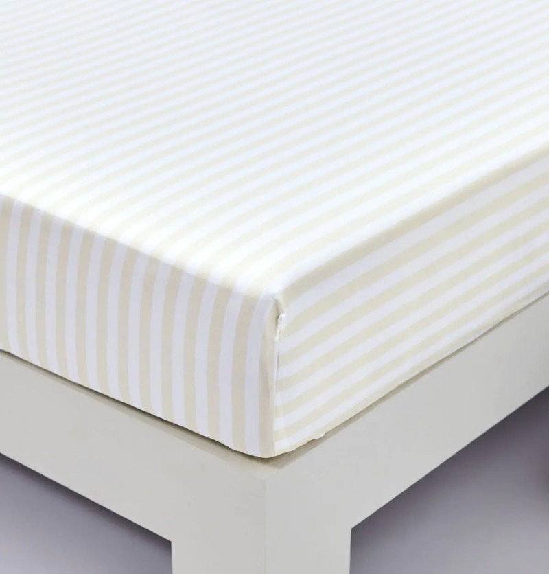 Drap housse percale Escale Sylvie Thiriez