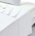 Parure de lit percale Escale Sylvie Thiriez - Blancollection