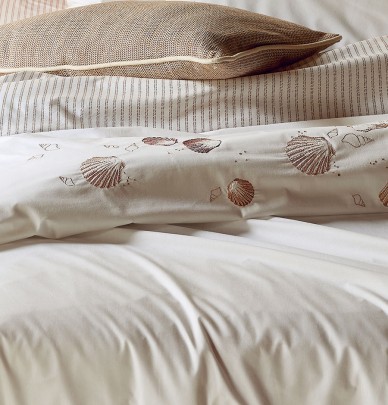 Housse de couette percale Trésor nacré Sylvie Thiriez