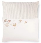 Taie d'oreiller percale Trésor nacré Sylvie Thiriez - Blancollection