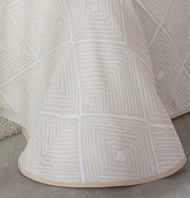 Couvre-lit jacquard Hopkins lin Reig Marti