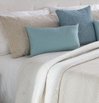 Couvre lit jacquard réversible Hopkins lin Reig Marti - Blancollection