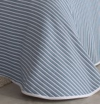 Couvre lit jacquard réversible Loke bleu Reig Marti - Blancollection