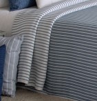 Couvre lit jacquard réversible Loke bleu Reig Marti - Blancollection