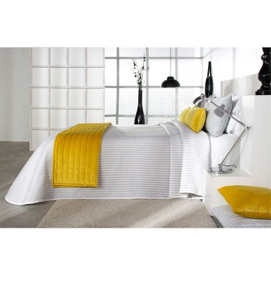 Couvre-lit jacquard Loke gris Reig Marti