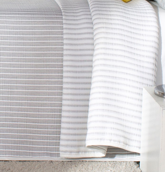 Couvre lit jacquard réversible Loke gris Reig Marti - Blancollection