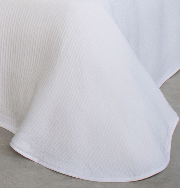 Couvre lit jacquard Kummel blanc Reig Marti - Blancollection
