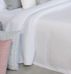 Couvre lit jacquard Kummel blanc Reig Marti - Blancollection