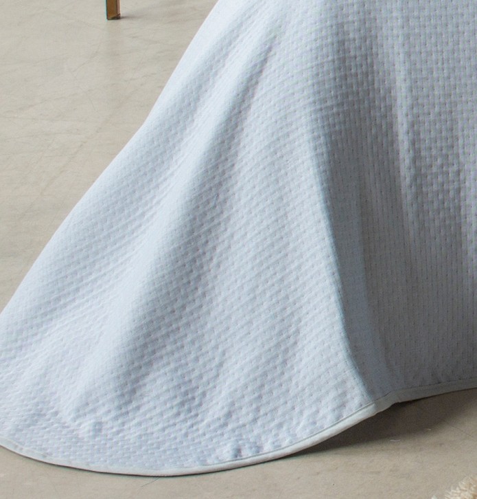 Couvre lit jacquard Kummel bleu Reig Marti - Blancollection