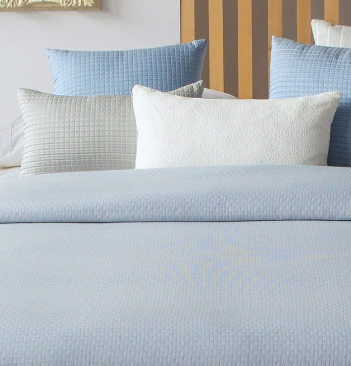 Couvre lit jacquard Kummel bleu Reig Marti - Blancollection