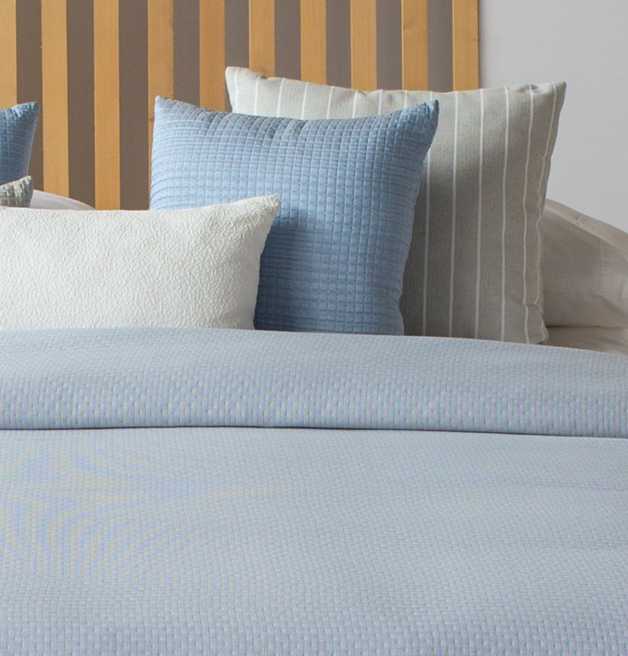 Couvre lit jacquard Kummel bleu Reig Marti - Blancollection