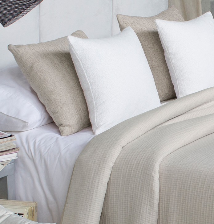 Couvre lit jacquard Kummel lin Reig Marti - Blancollection