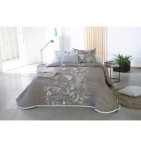 Couvre lit jacquard Jody beige Reig Marti - Blancollection