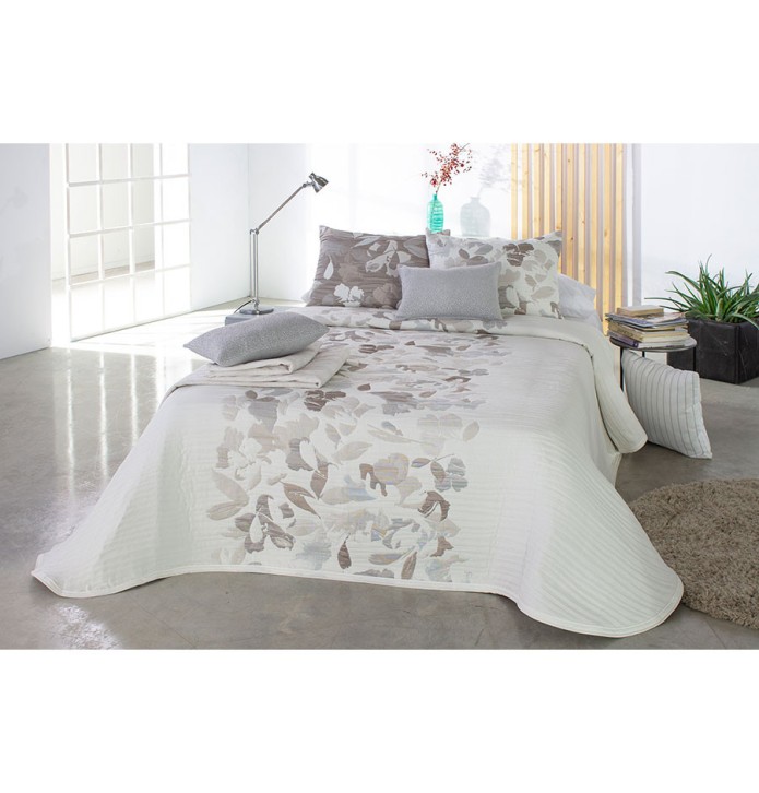 Couvre lit jacquard Jody beige Reig Marti - Blancollection