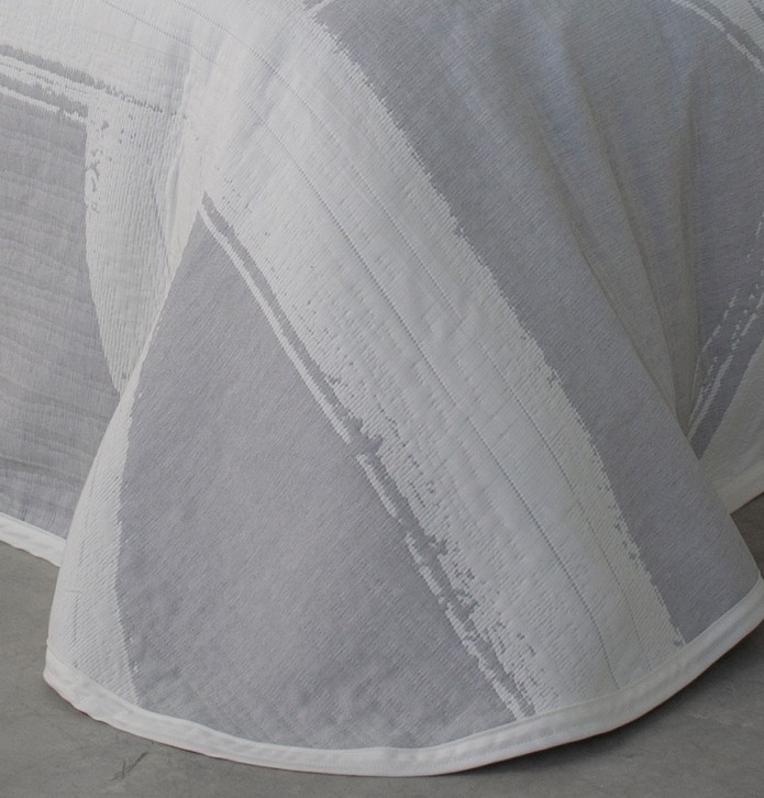Couvre lit jacquard Giotto gris Reig Marti - Blancollection