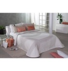 Couvre lit jacquard Giotto lin Reig Marti - Blancollection