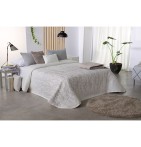 Couvre lit jacquard Indra gris Reig Marti - Blancollection