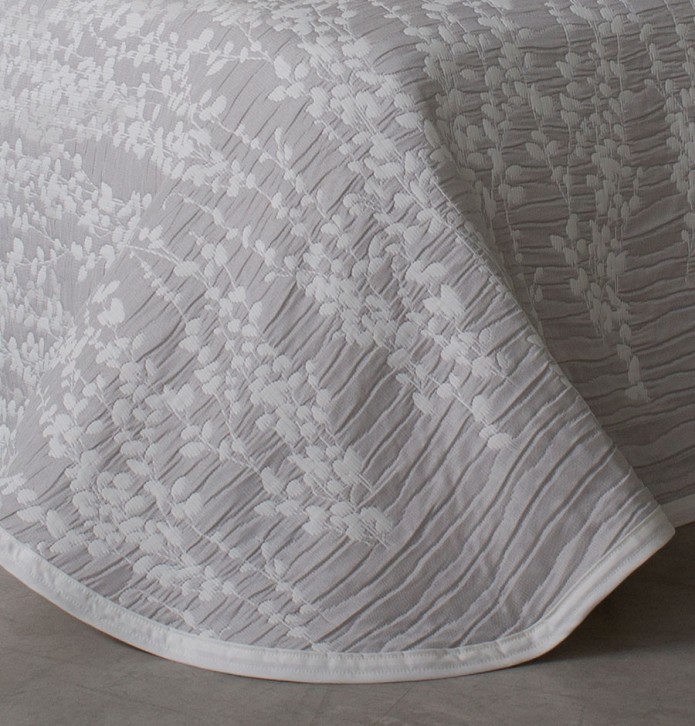 Couvre lit jacquard Indra gris Reig Marti - Blancollection